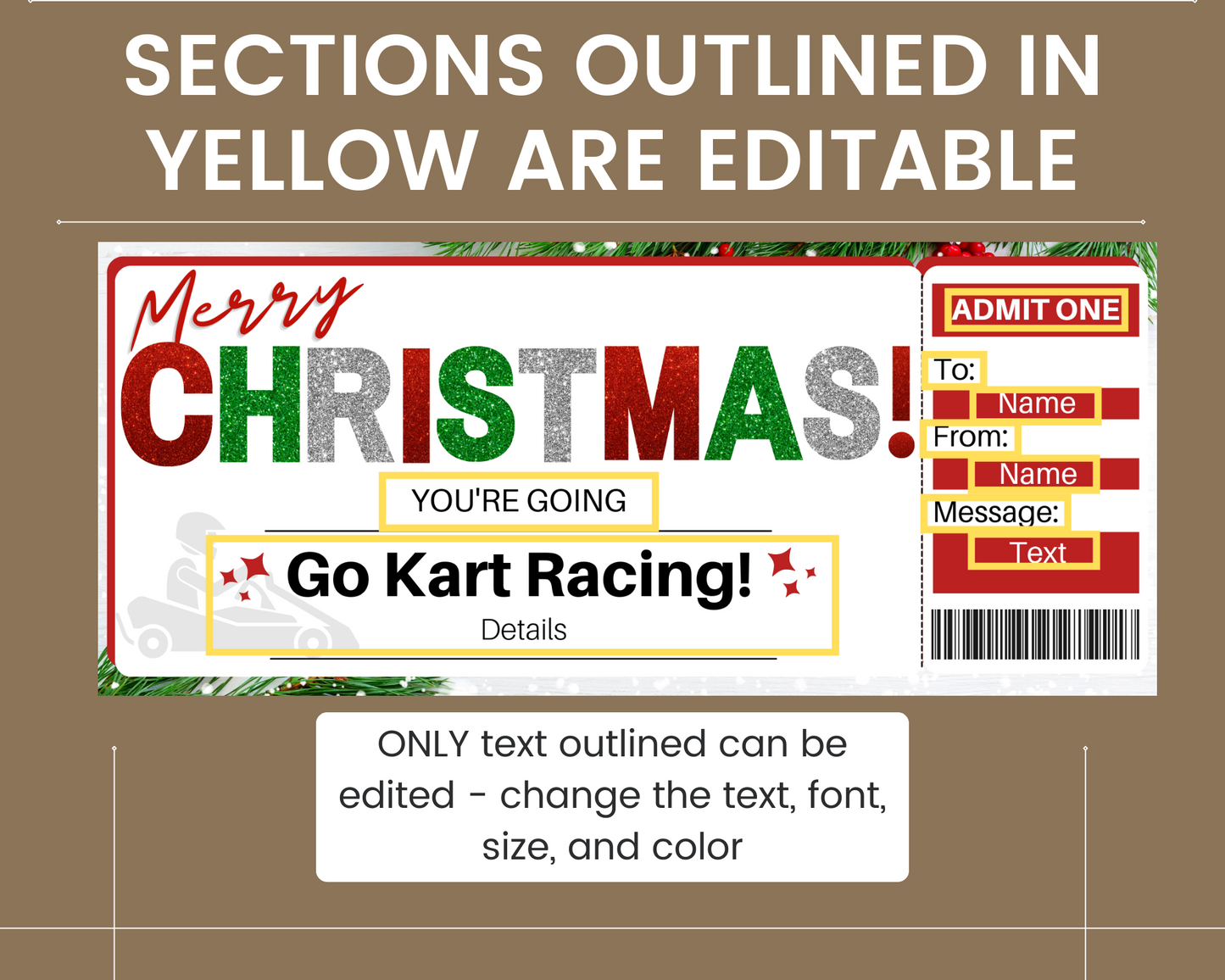 Christmas Go Karting Gift Certificate