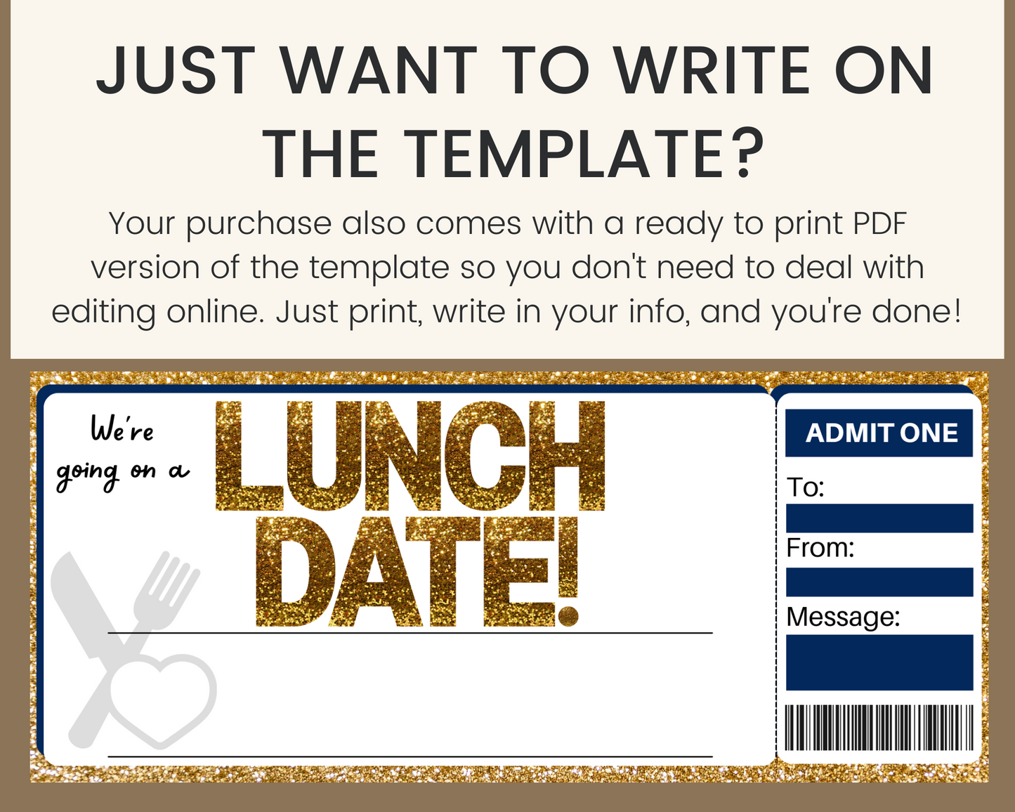 Lunch Date Gift Voucher