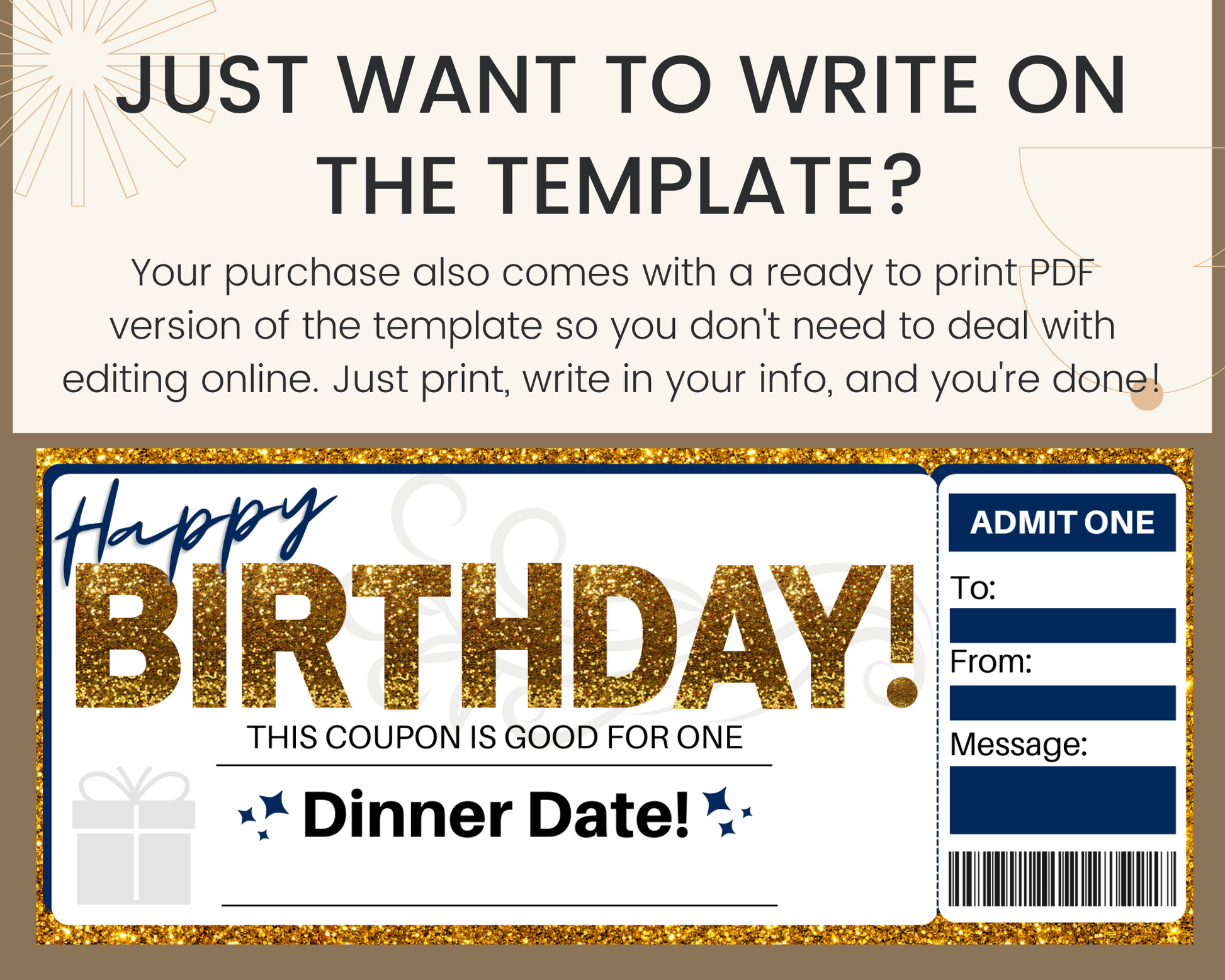 Birthday Dinner Date Gift Ticket Template – Printed Smile Shop birthday-dinner-date-gift-ticket-template-printed-smile-shop