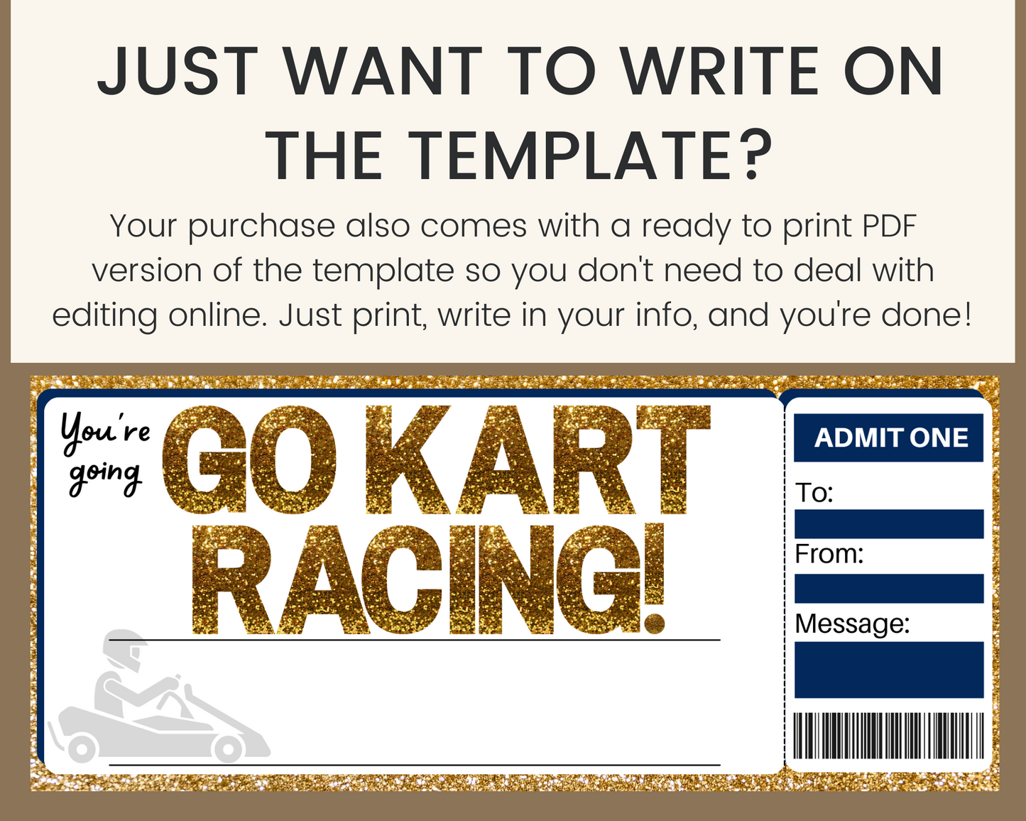 Go Karting Gift Ticket