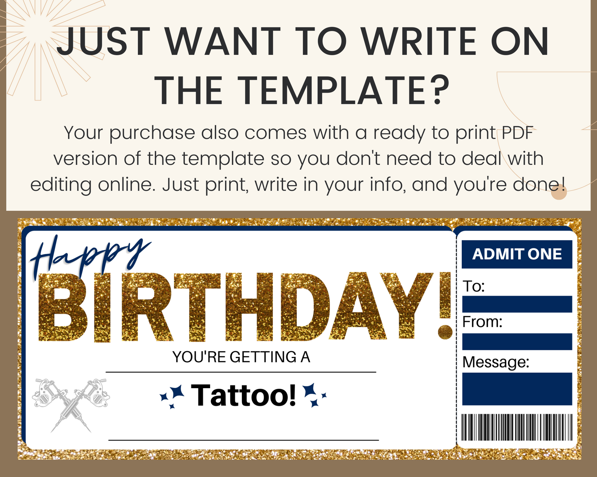 Birthday Tattoo Gift Certificate Template – Printed Smile Shop birthday-tattoo-gift-certificate-template-printed-smile-shop