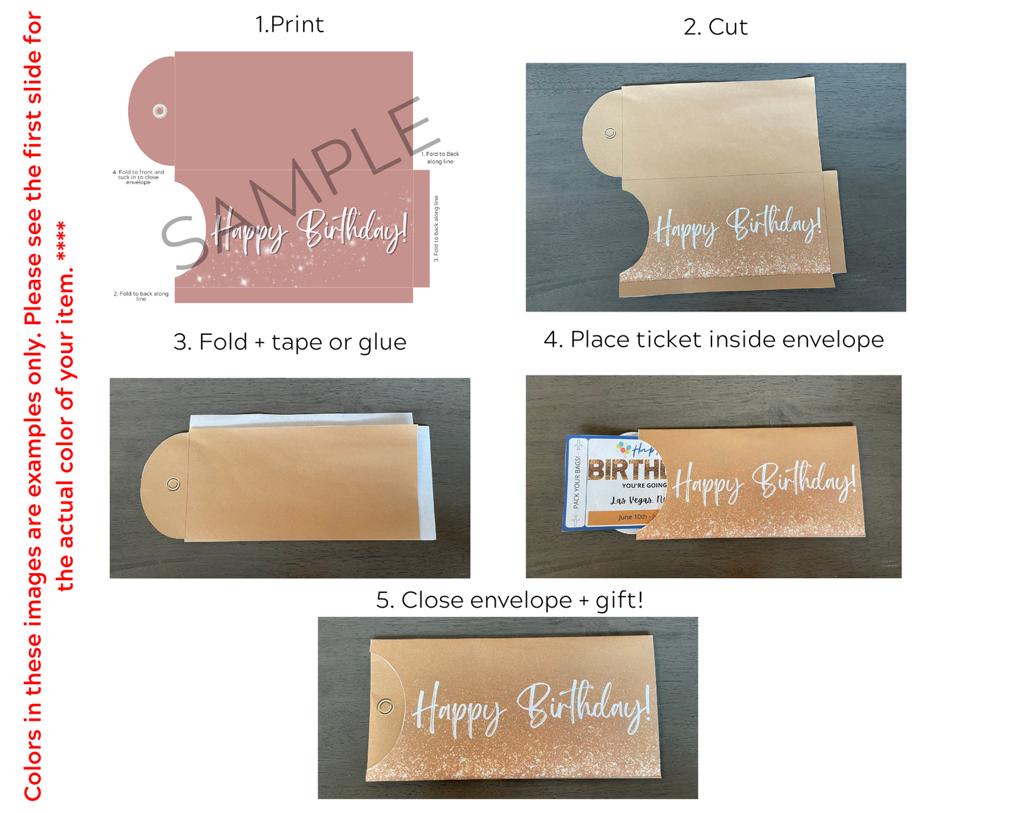 Happy Birthday Printable Envelope Template
