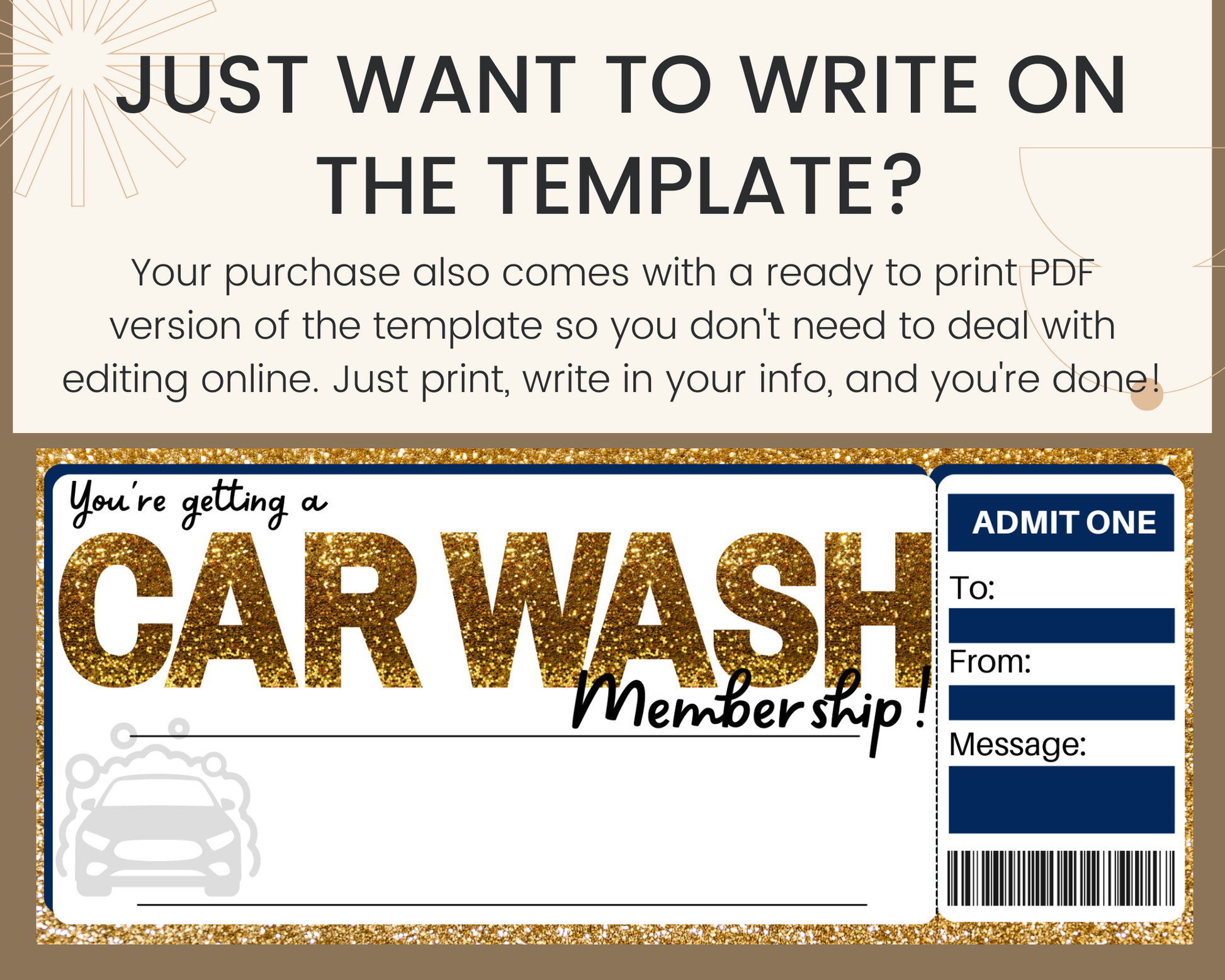 Car Wash Gift Certificate Template Printed Smile Shop Car Wash Gift Certificate Template Printed Smile Shop