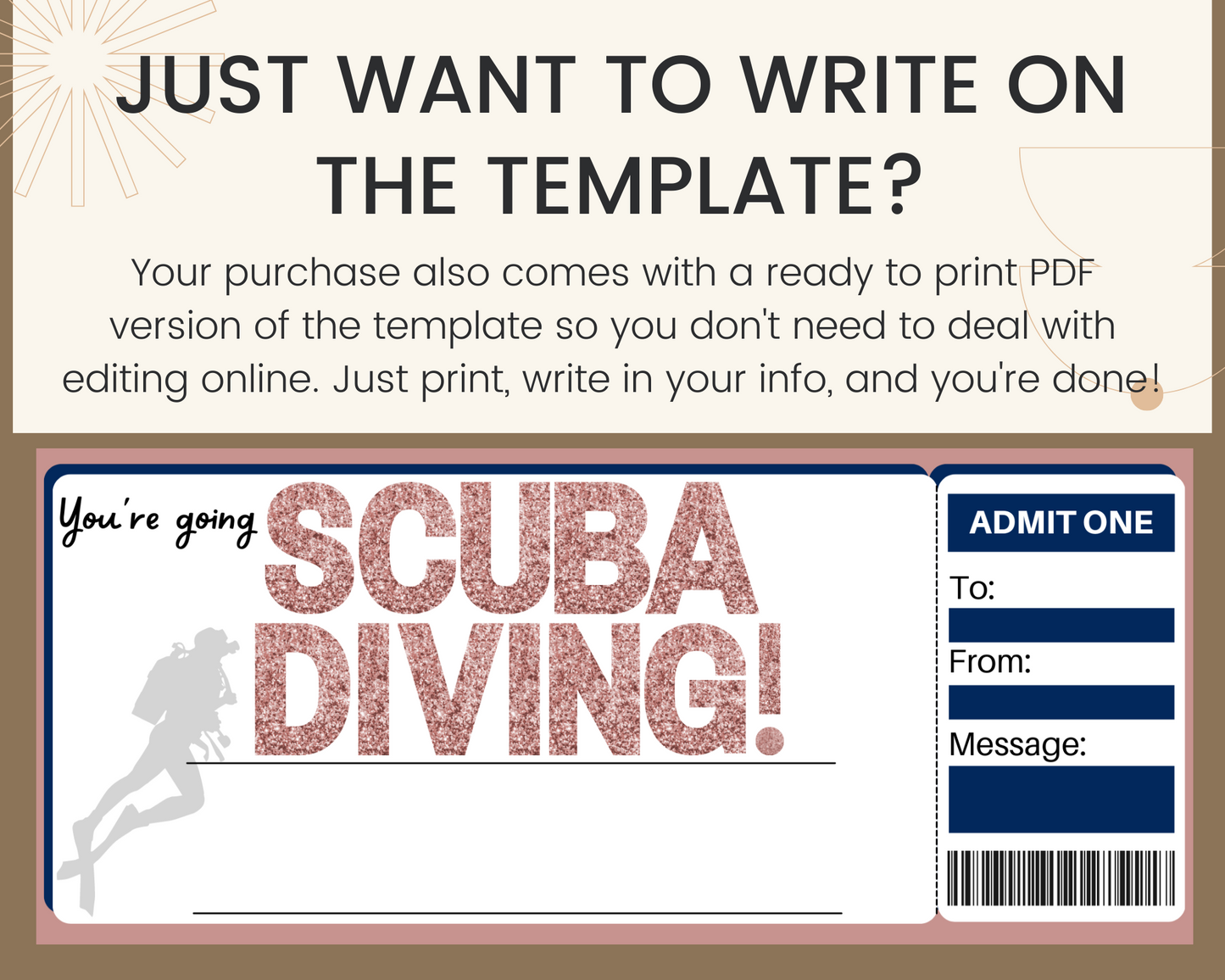 Scuba Diving Certificate Template