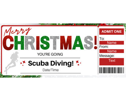 Christmas Scuba Diving Gift Certificate