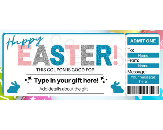 Customizable Easter Gift Coupon