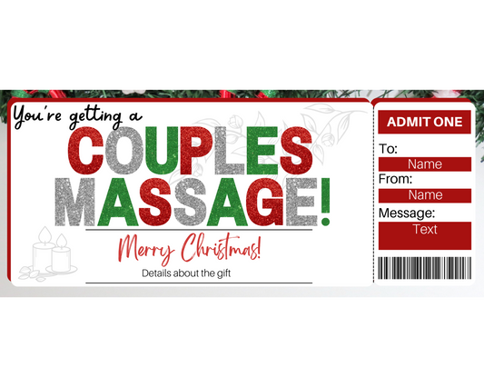 Christmas Couple's Massage Gift Ticket