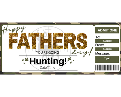 Father's Day Hunting Gift Certificate