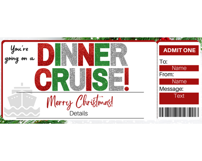 Christmas Dinner Cruise Gift Certificate