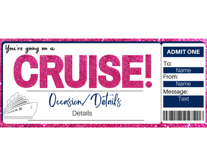 Cruise Boarding Pass Template