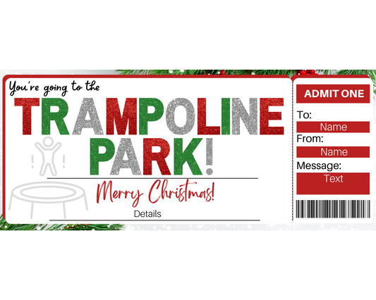 Christmas Trampoline Park Gift Ticket