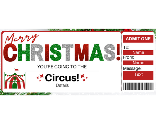 Christmas Circus Gift Certificate