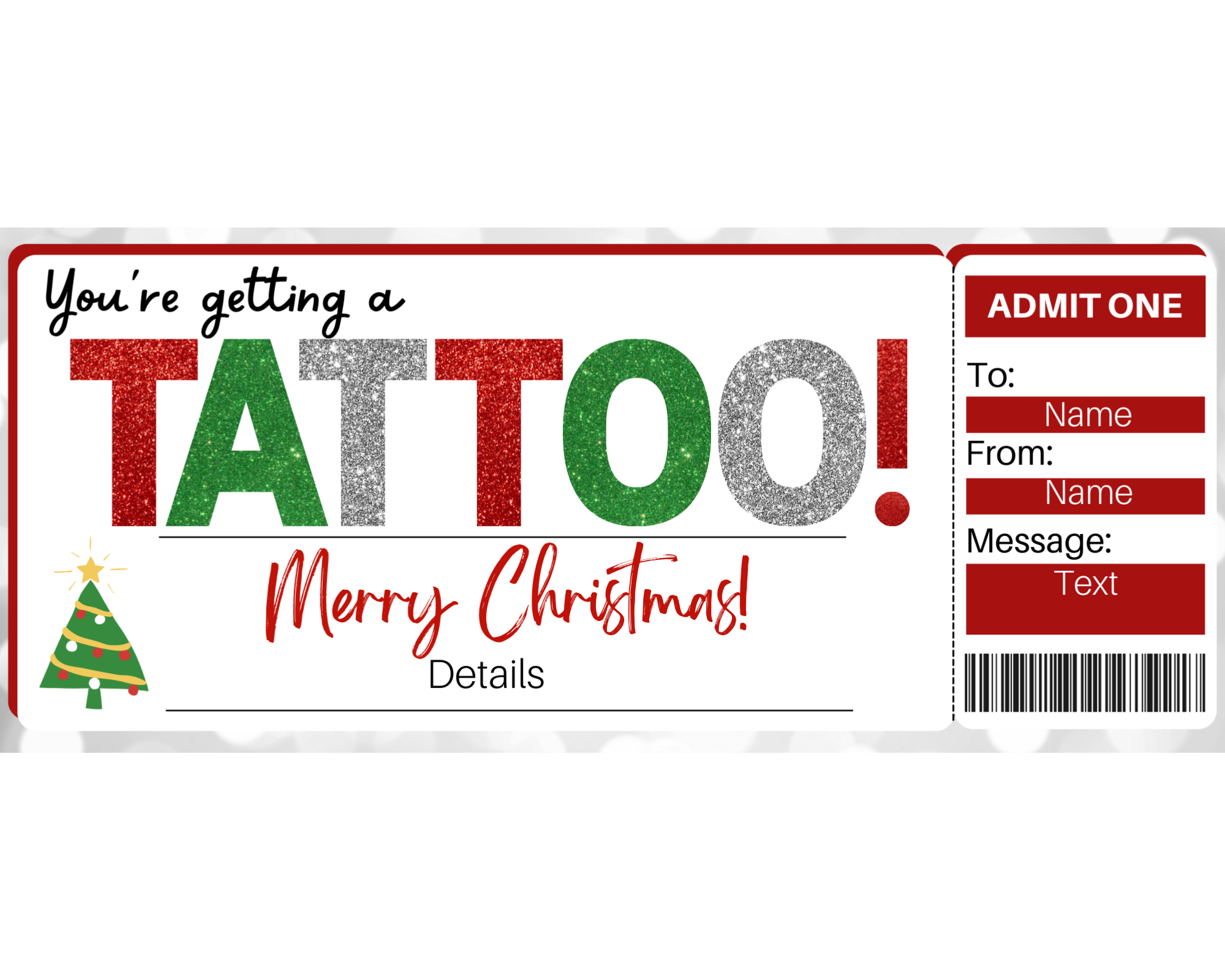 Christmas Offer Christmas Tattoo Action Vector Stock Vector (Royalty Free)  327512096 | Shutterstock