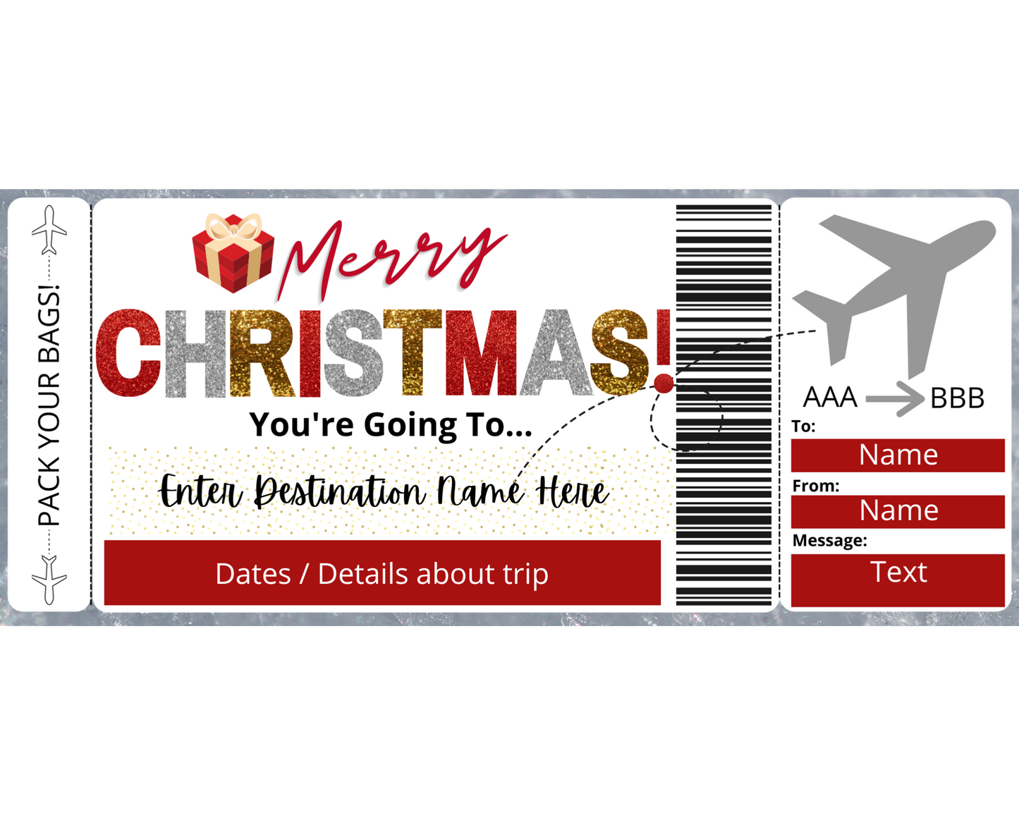Christmas Boarding Ticket Template – Printed Smile Shop christmas-boarding-ticket-template-printed-smile-shop
