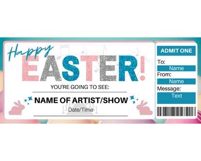 Easter Concert Ticket Template