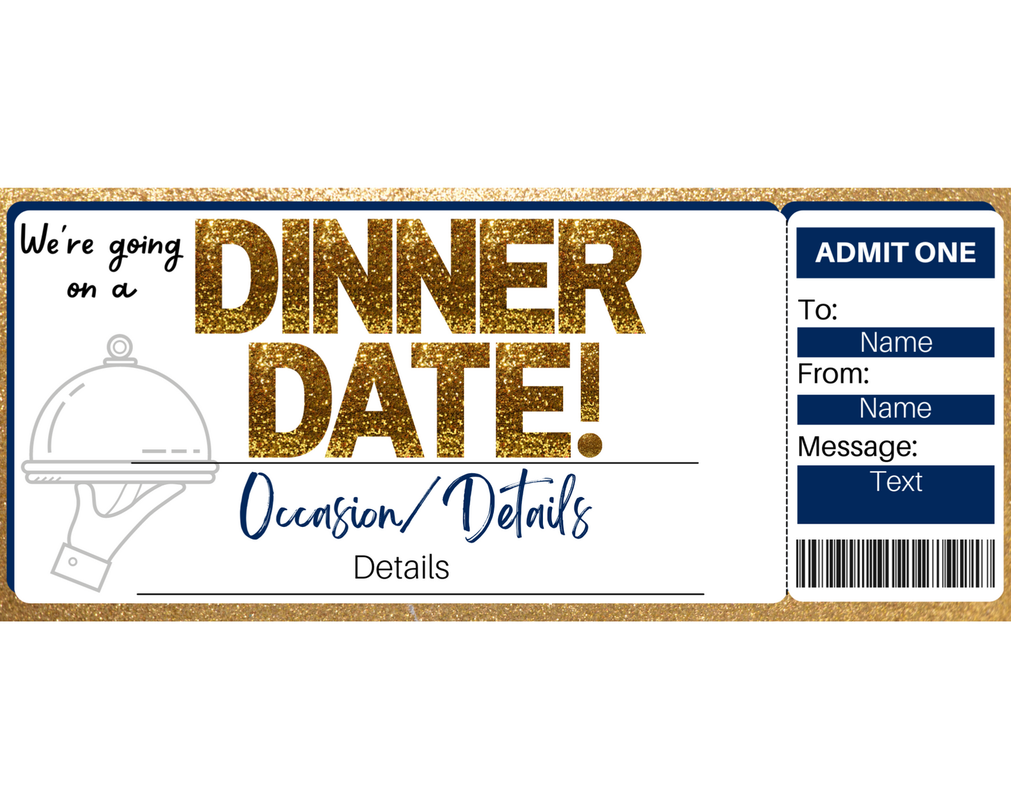 Dinner Date Gift Certificate Template