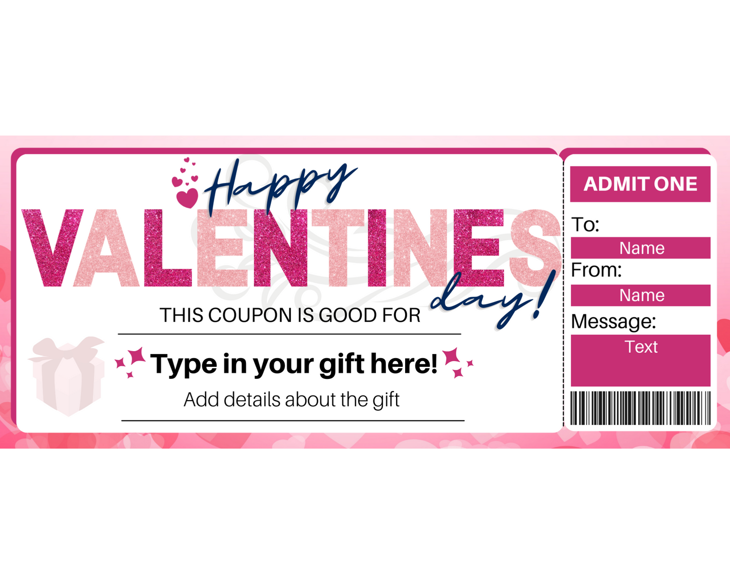 Valentine's Day Gift Coupon Template