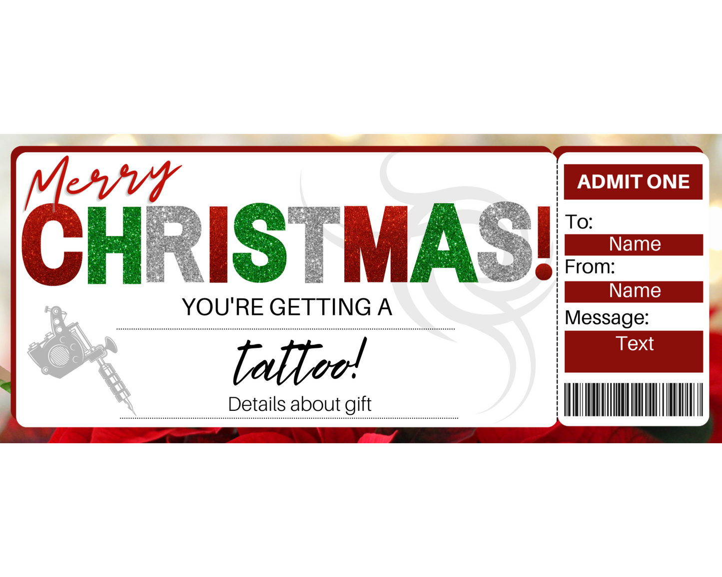 Christmas Tattoo Gift Voucher