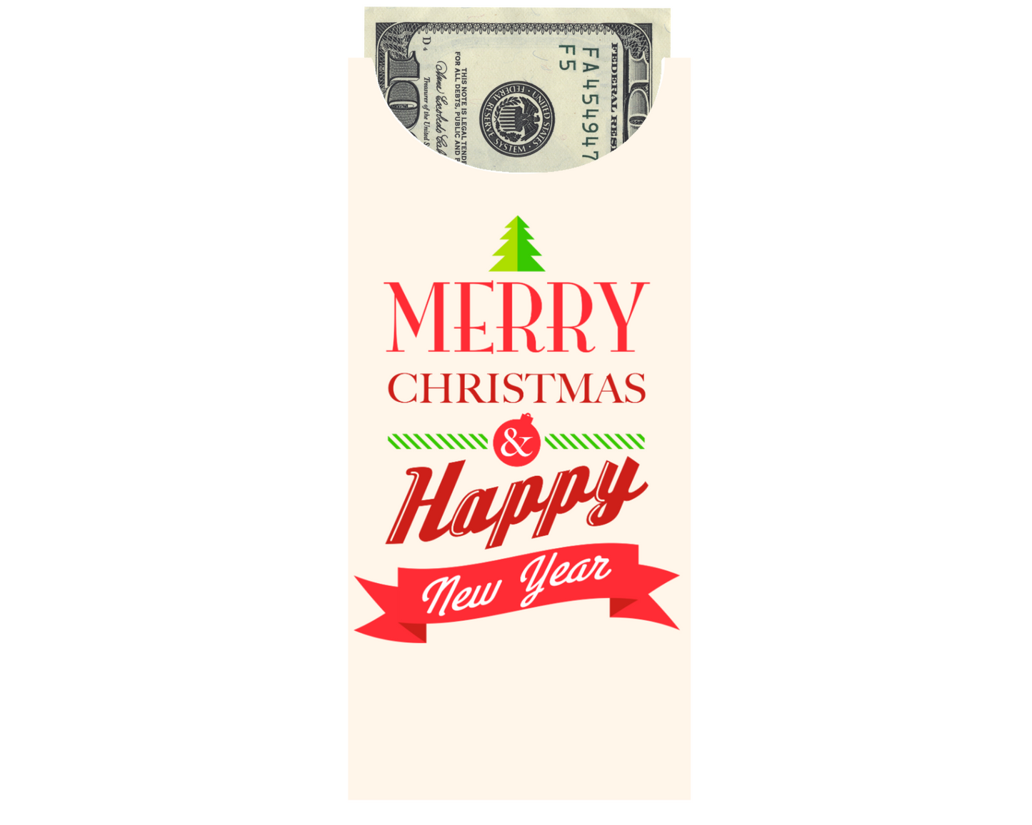 Printable Merry Christmas Money Envelope